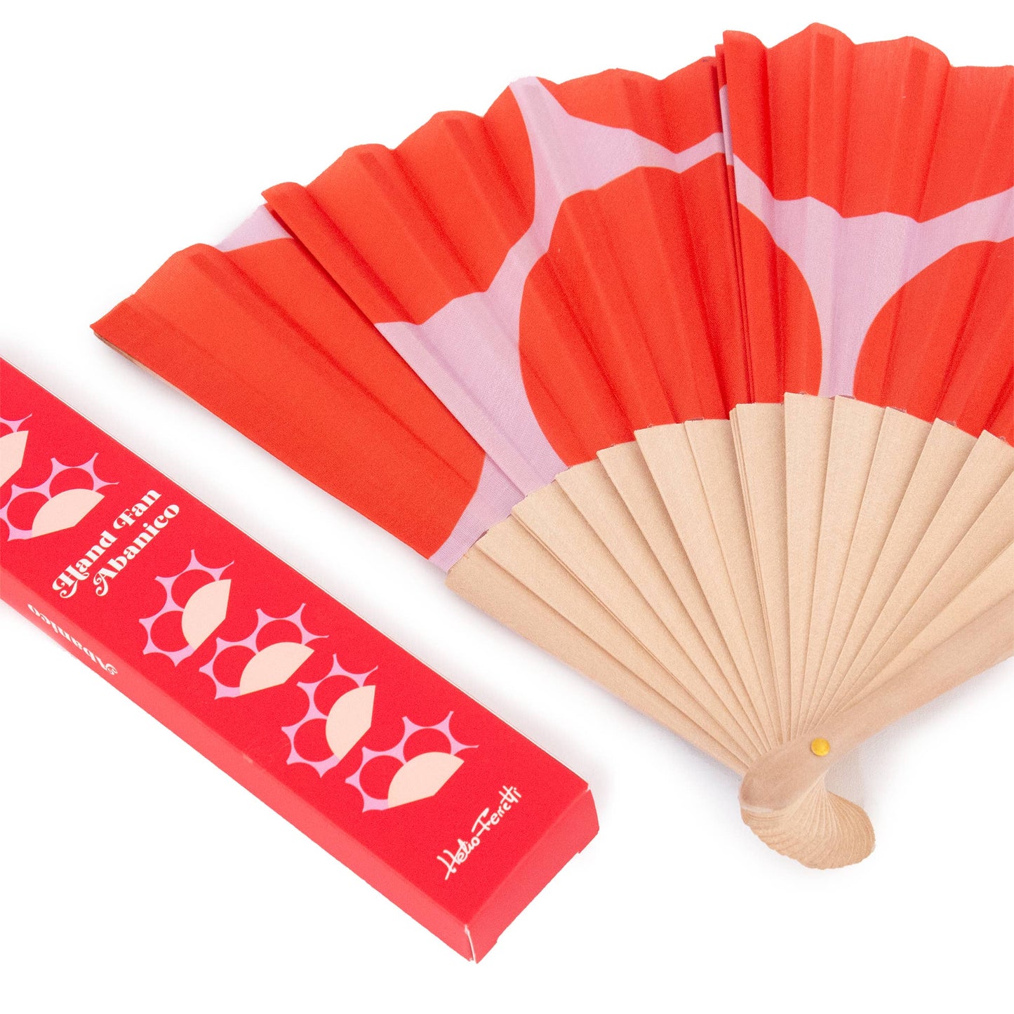 Red Wooden Fan