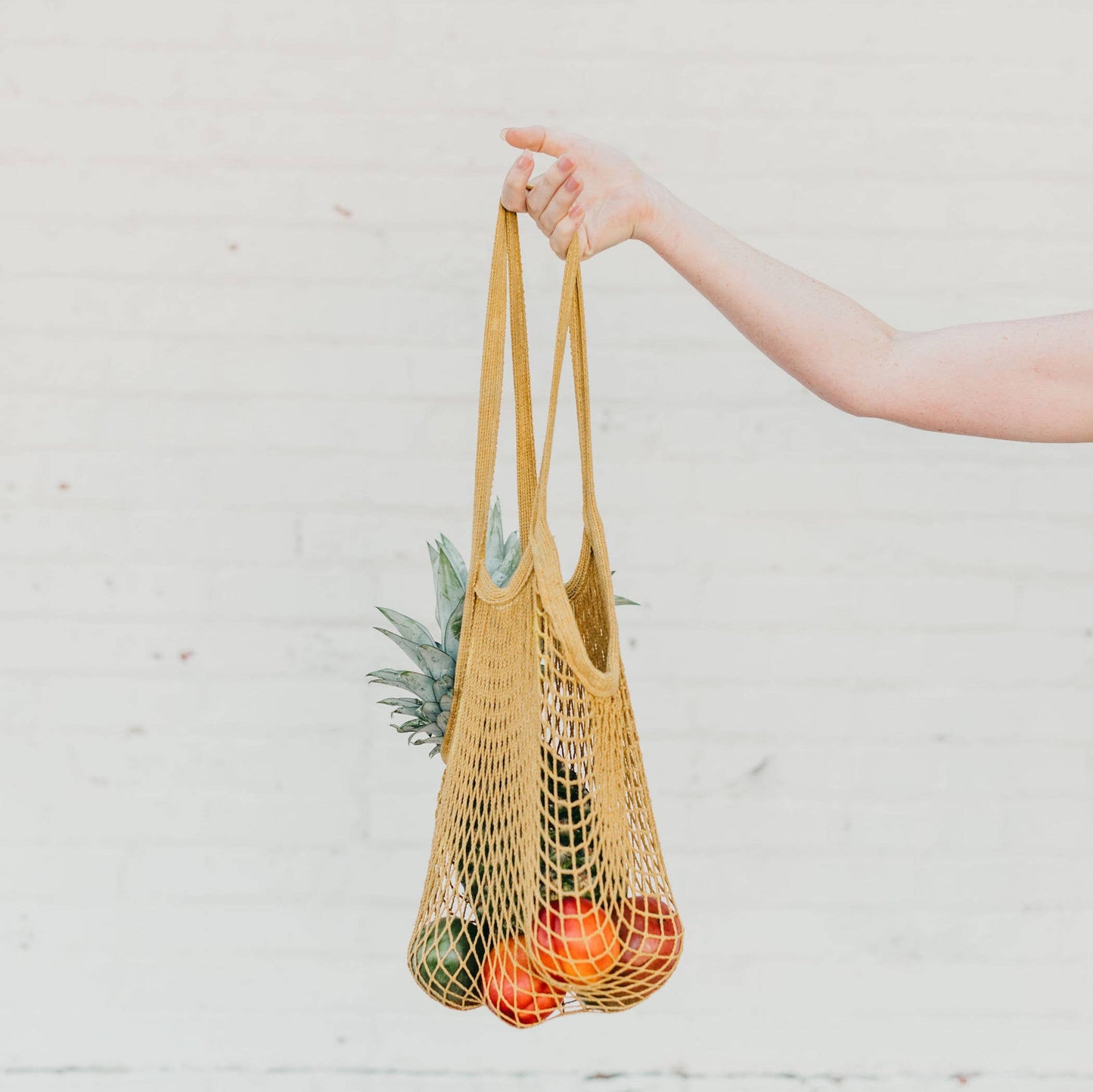 ONLINE ONLY - Mustard Net Market Bag