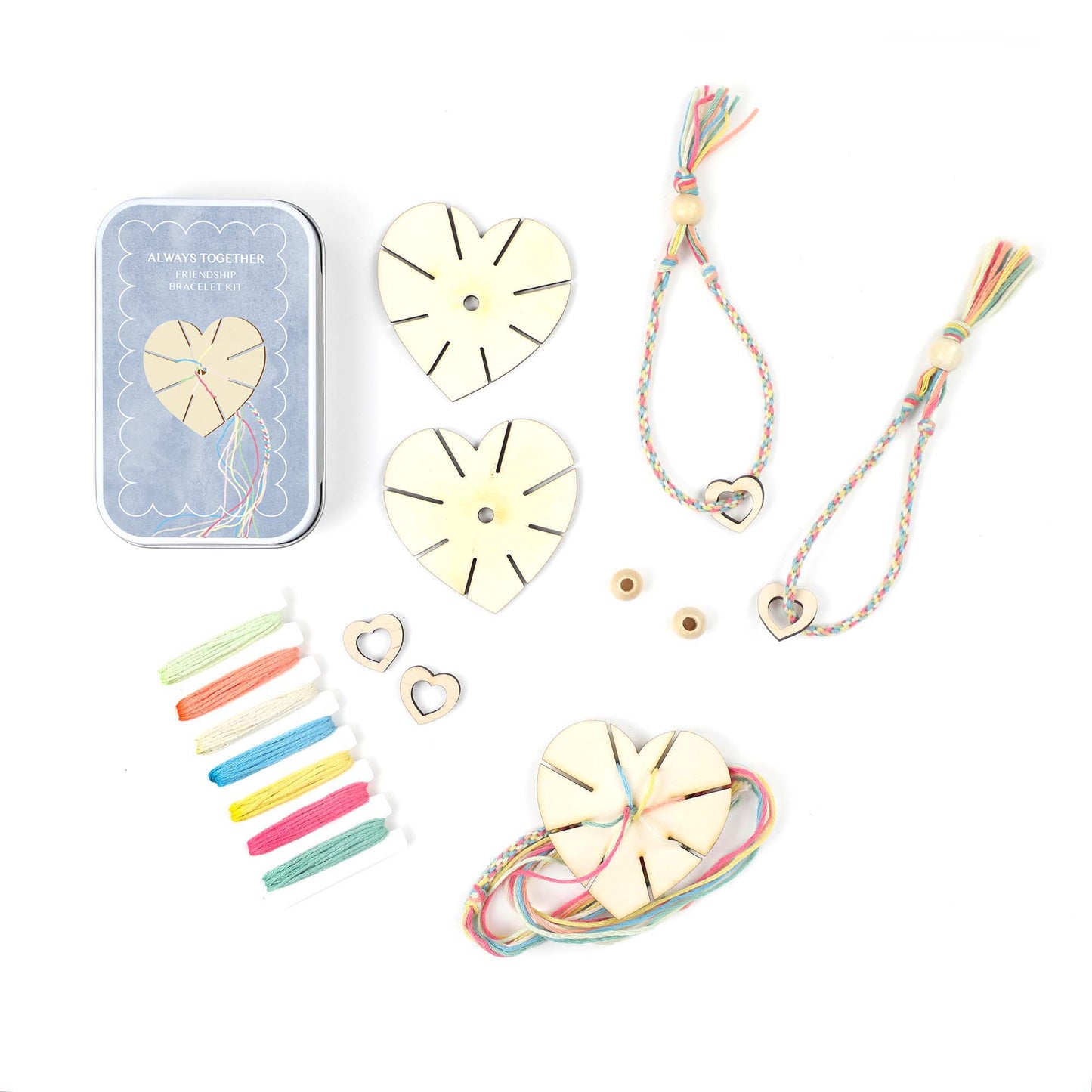 'always together' friendship bracelet gift kit
