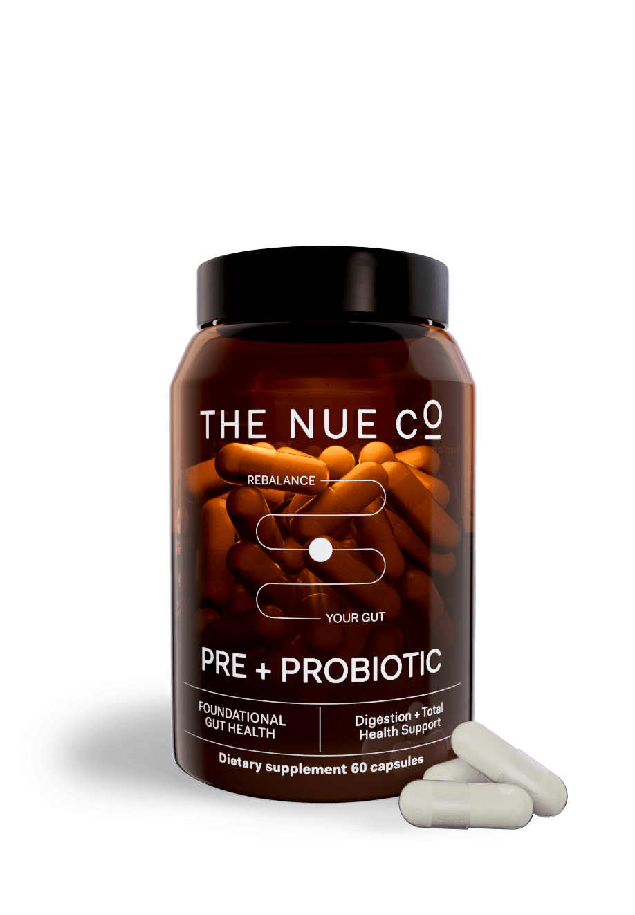 PREBIOTIC + PROBIOTIC: 60 CAPS JAR