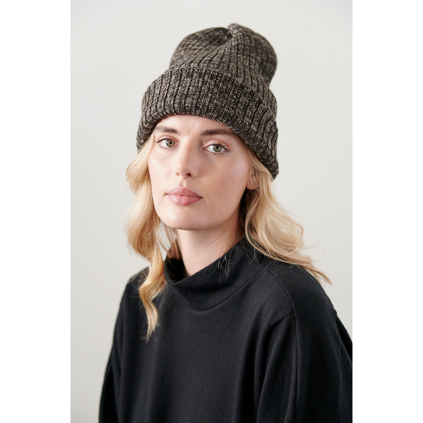 Wol Hide Marled Rib Hat Beanie