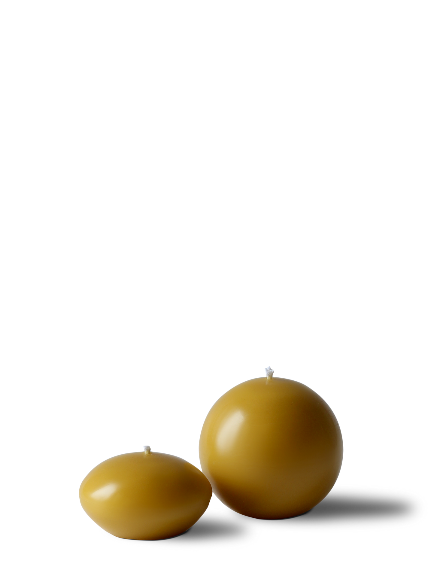 Ball and Ellipse - Organic Beeswax Candles