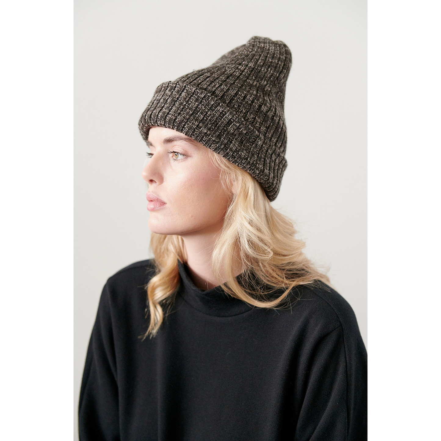 Wol Hide Marled Rib Hat Beanie