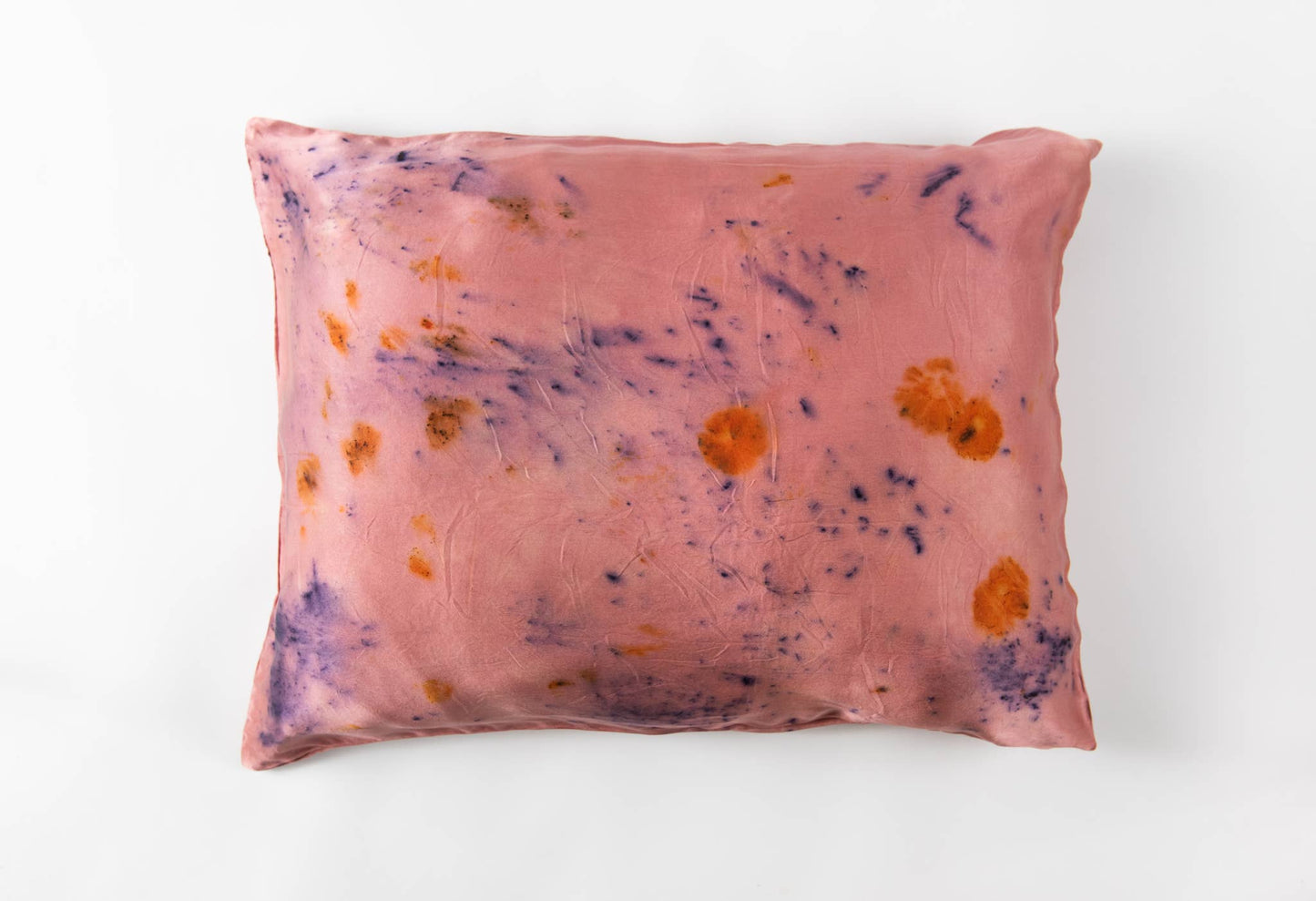 Floral Botanically Dyed Silk Pillowcase
