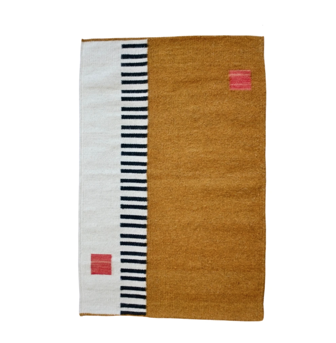 Handwoven Wool Mexican Textile 09