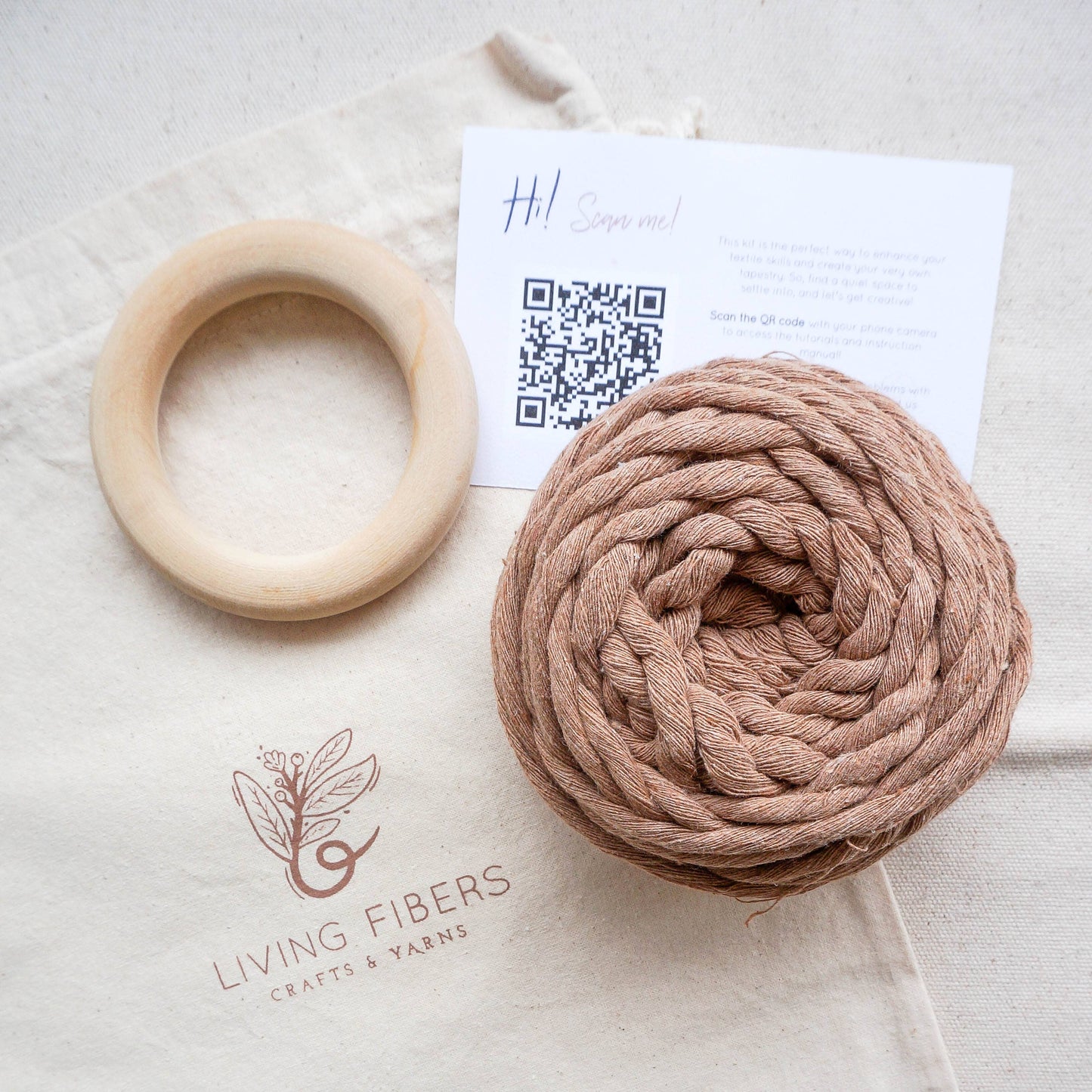 Macrame mini pot hanger kit