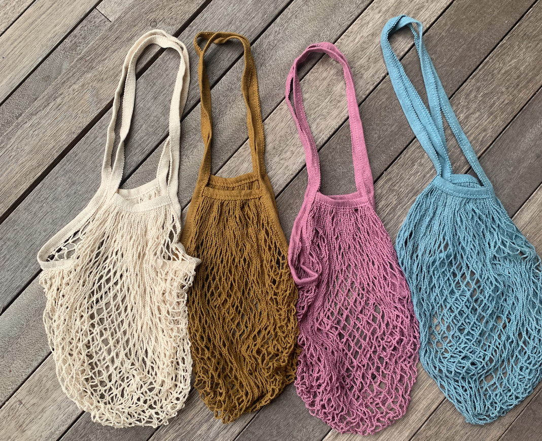 Natural Dyed Stretch Woven Totes