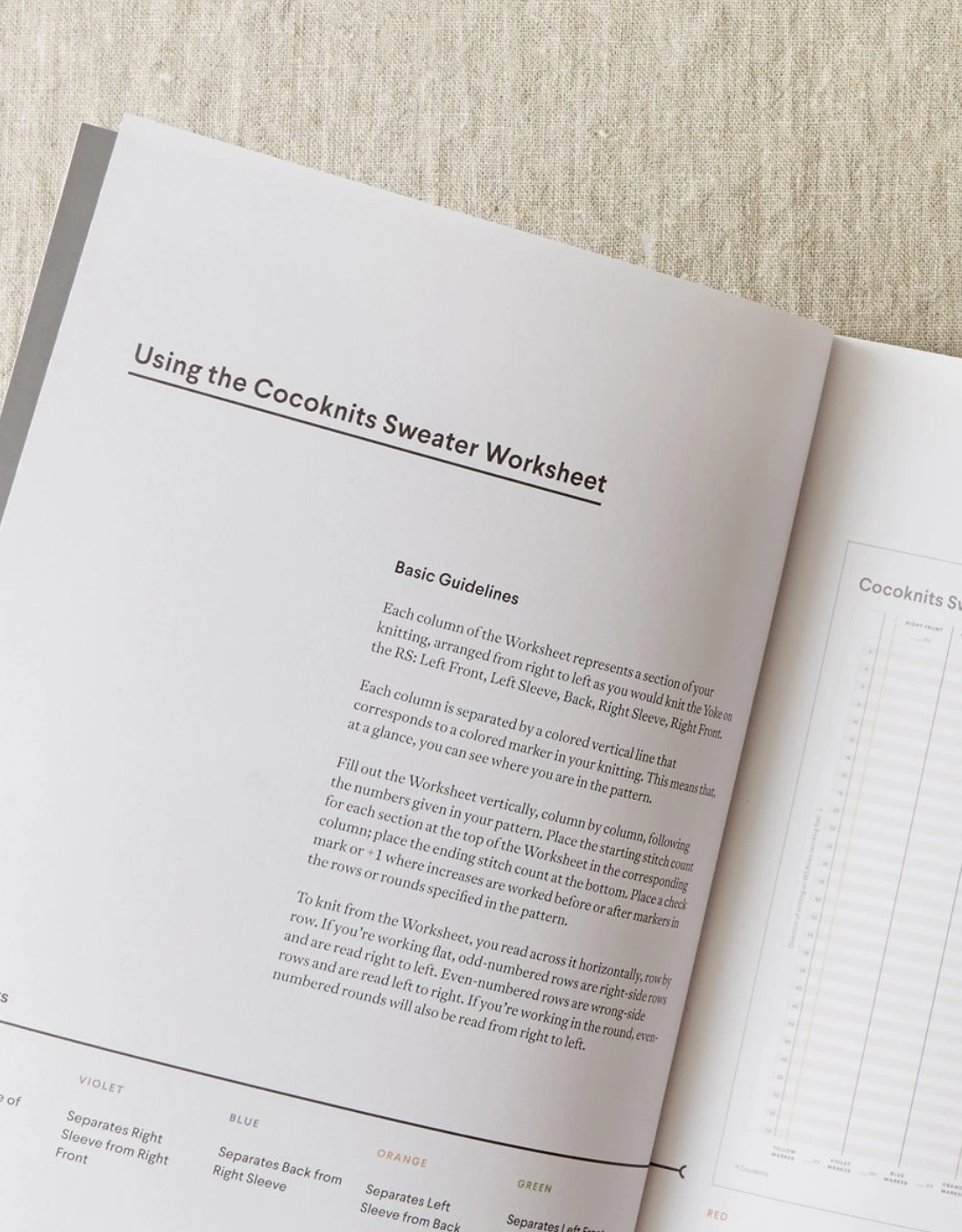Sweater Worksheet Journal