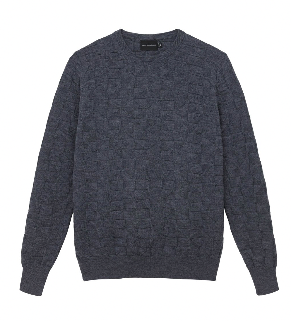 Paola Hernandez Grey Crew Neck Sweater