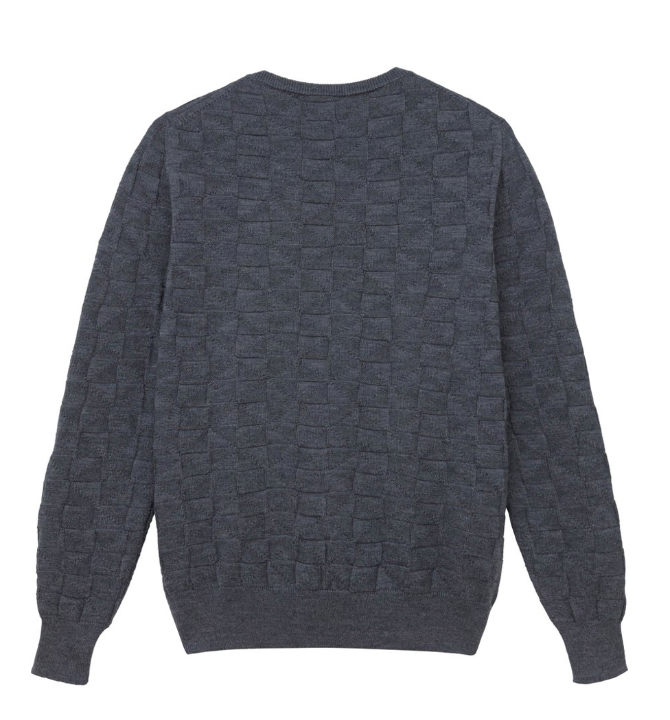 Paola Hernandez Grey Crew Neck Sweater