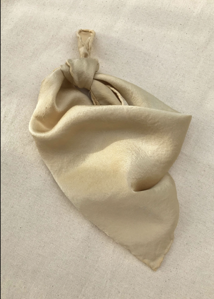 Plant Dyed Silk Scarf 17"
