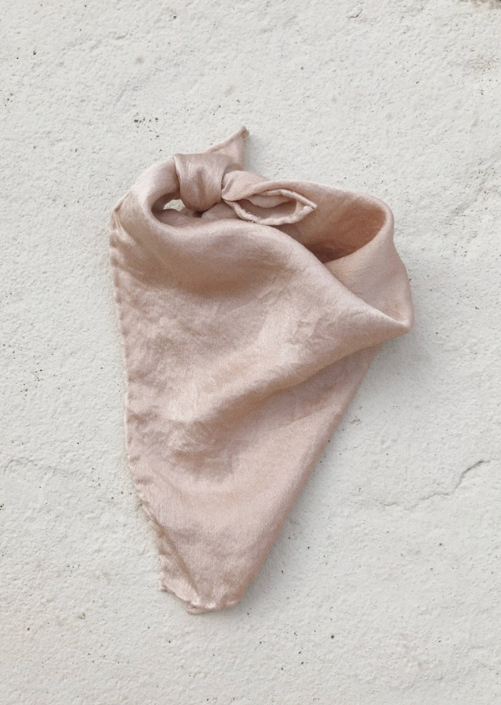 Plant Dyed Silk Scarf 17"