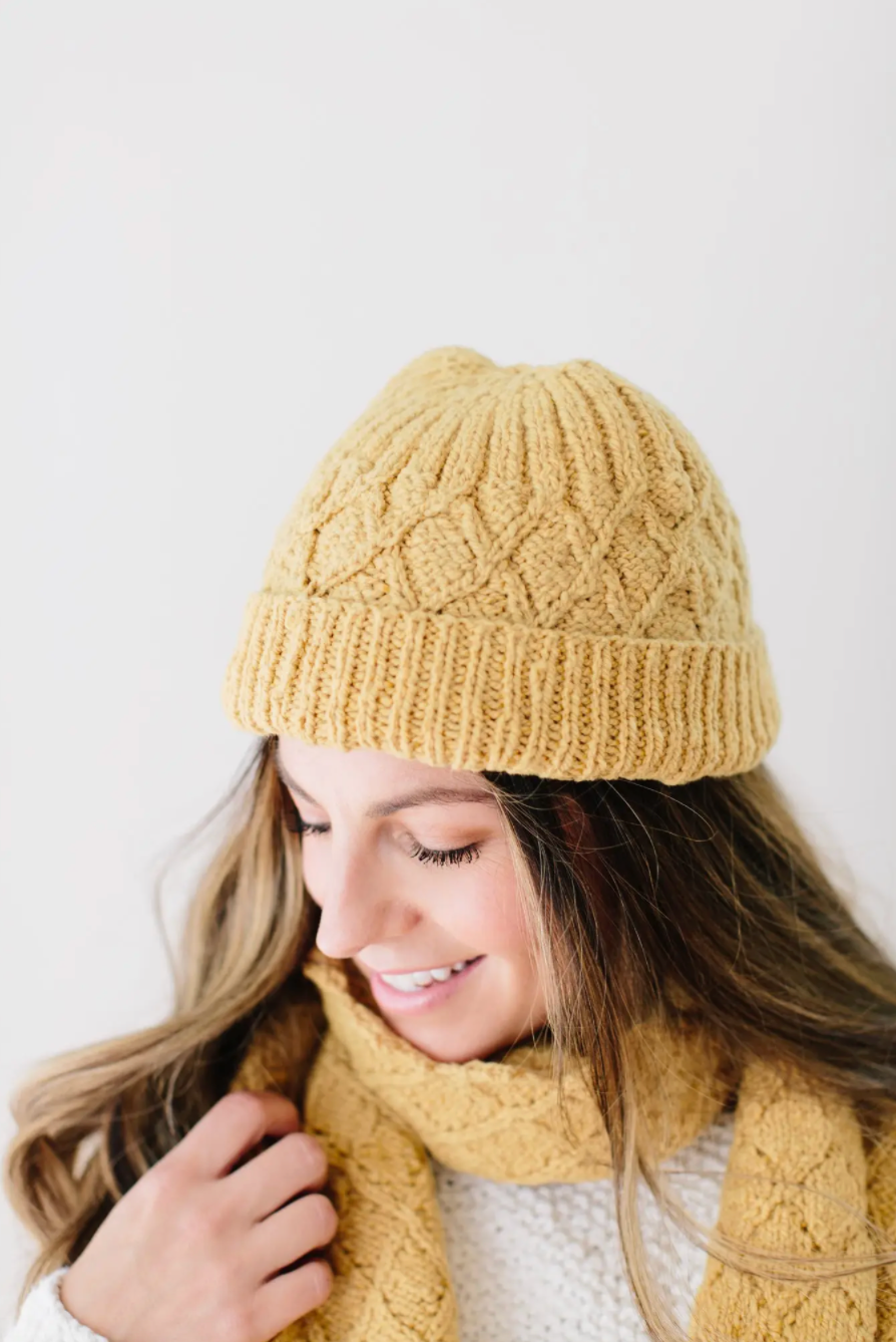 Adrienne Beanie in Organic Merino Wool