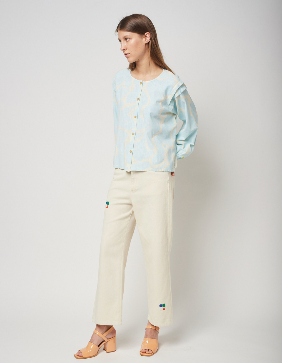 Bobo Choses Nacre Pattern Long Sleeve Shirt