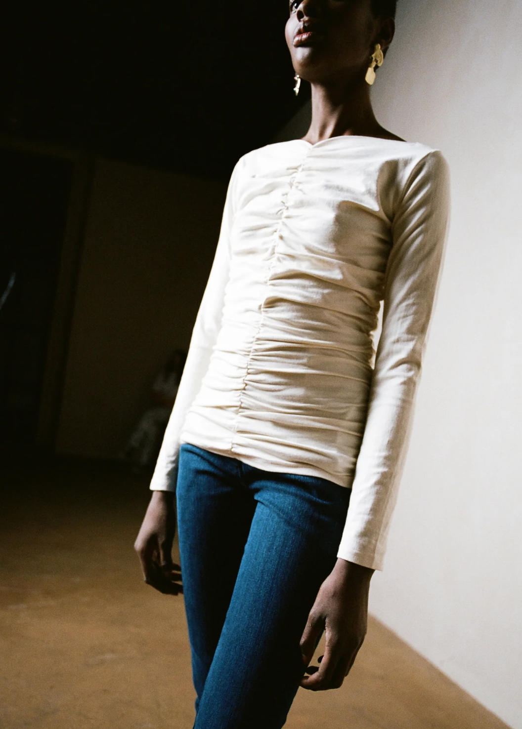 Maria Stanley Musa Top in Bone
