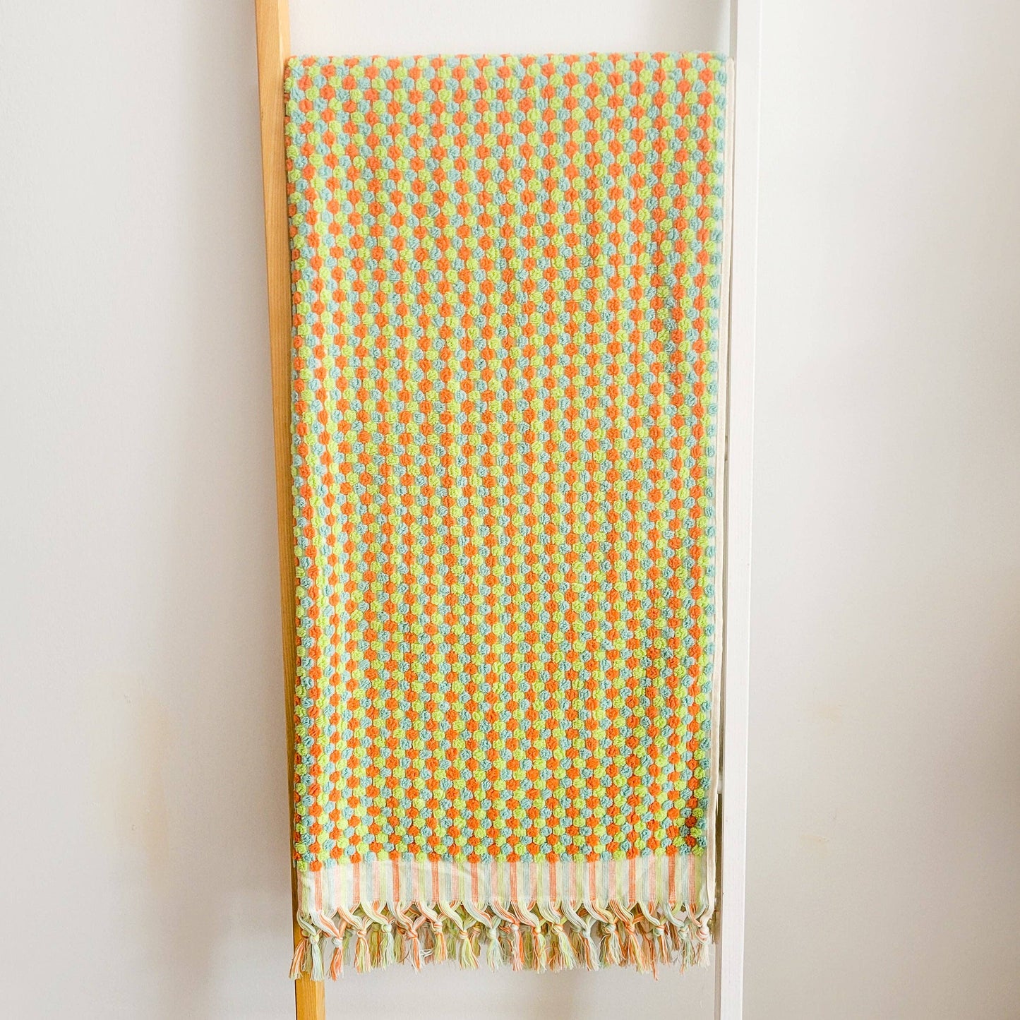 Marseille Dotted Body Towel - Orange Mojito