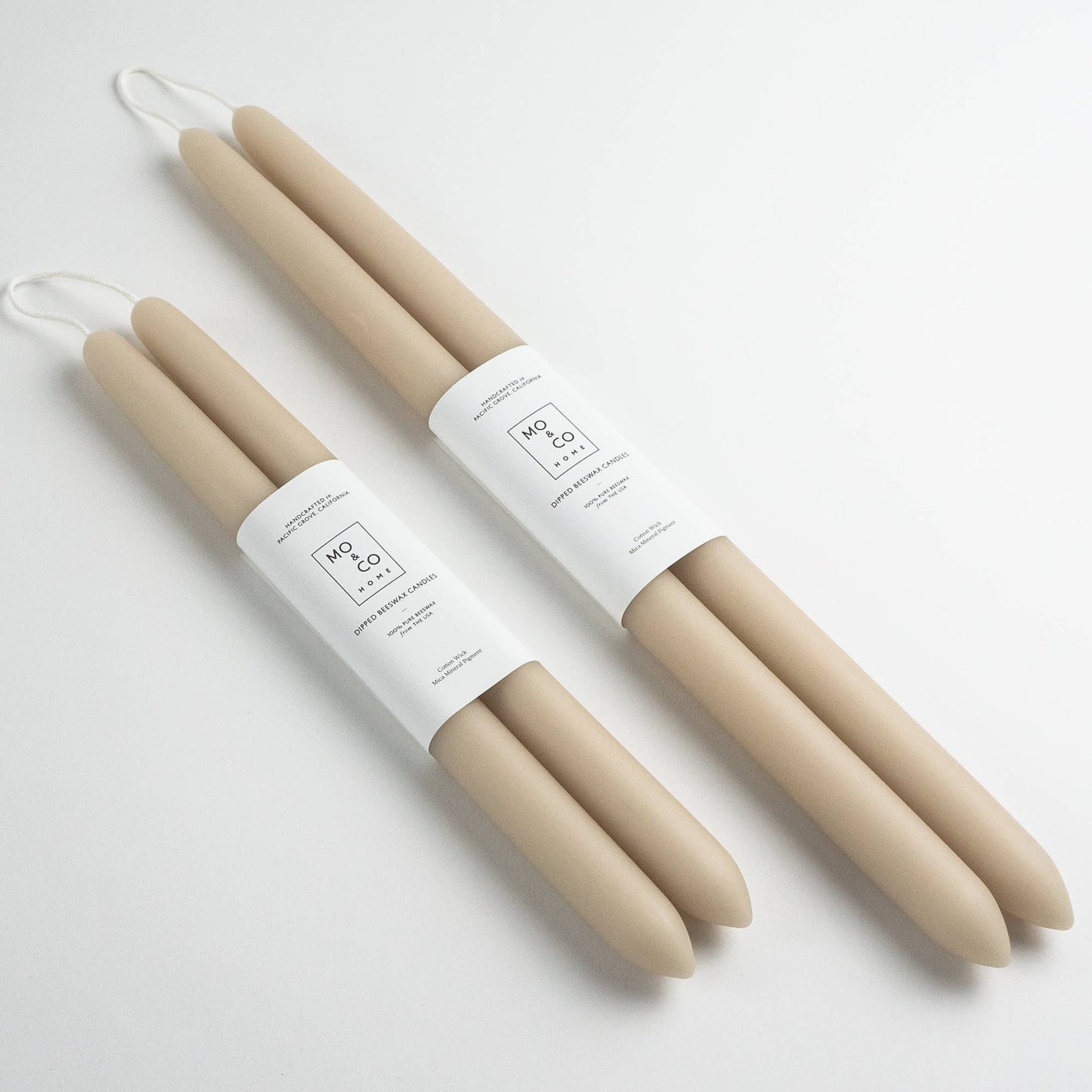 10" & 14" - 100% Beeswax Dipped Candles | Clay