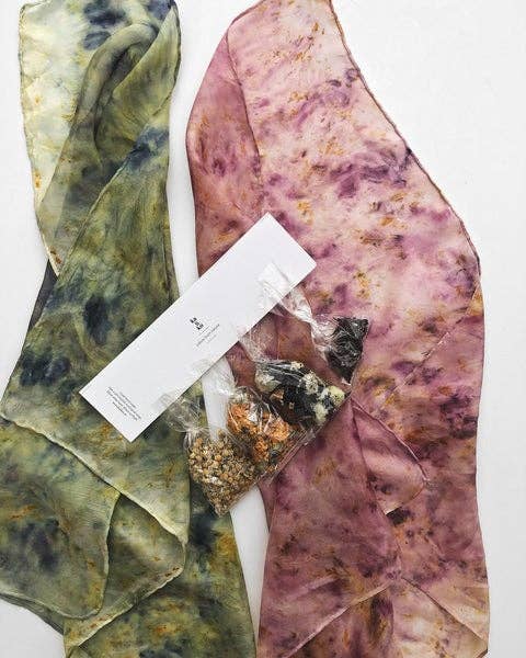 Bundle Dyeing Kit - Silk & Flowers Diy