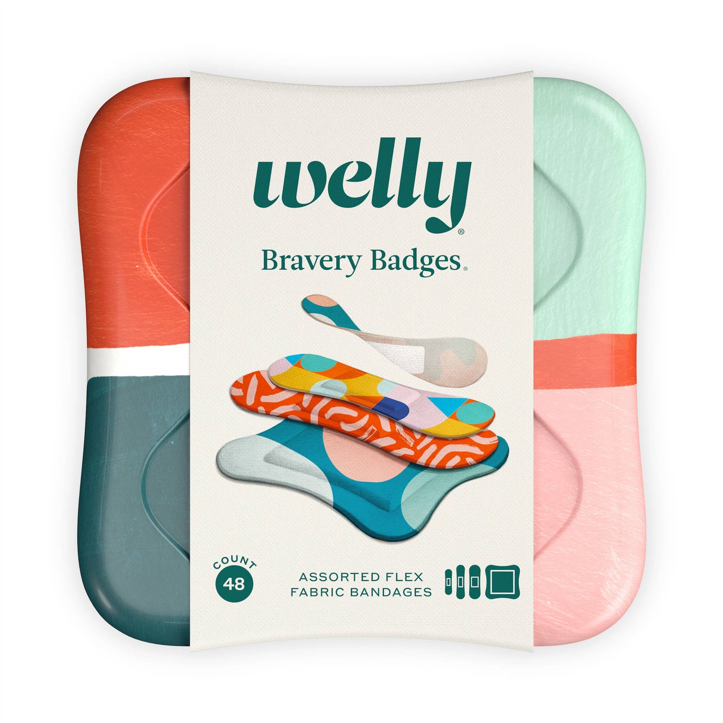 Bravery Badges Assorted Block Geo