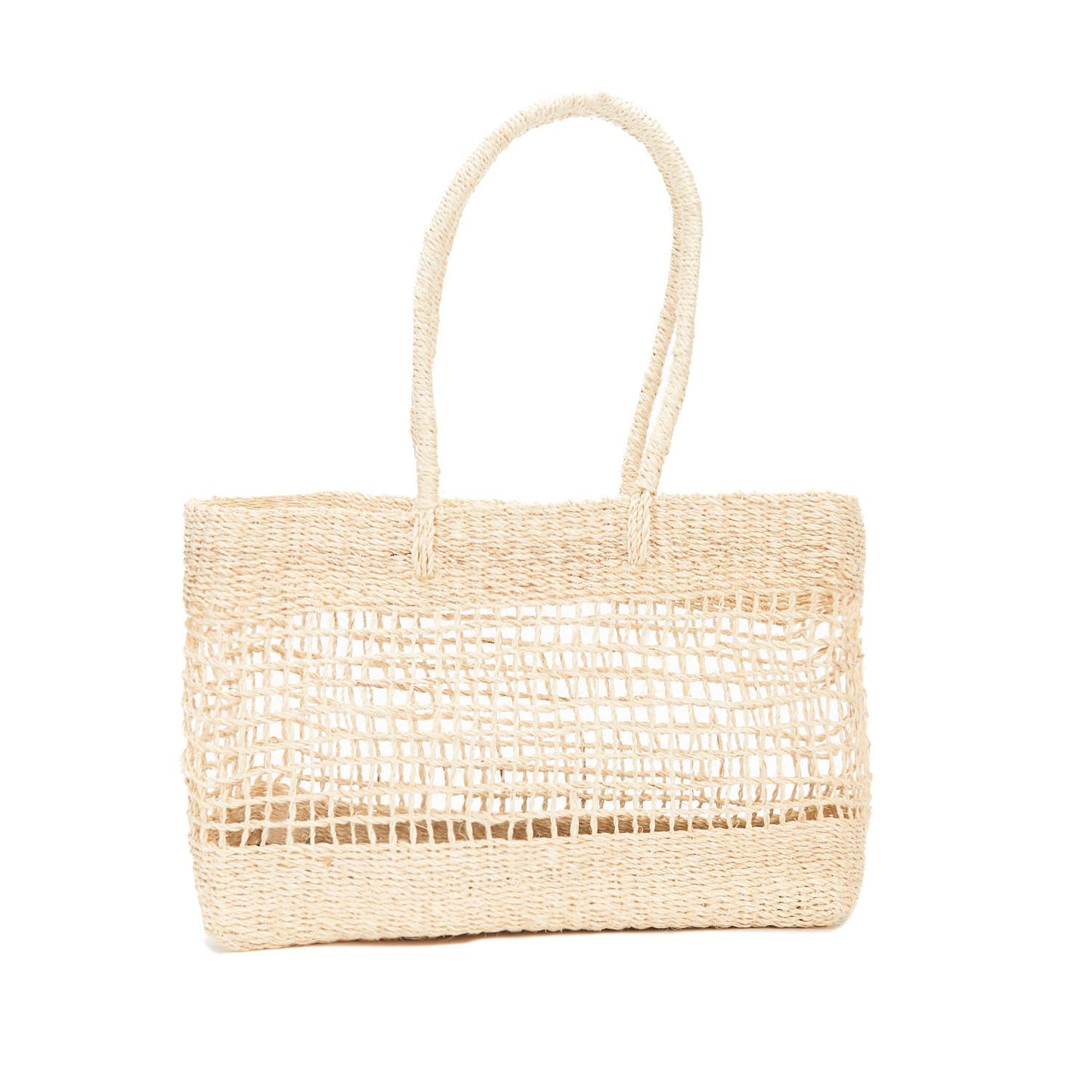 Elena Woven Abaca Market Tote Bag
