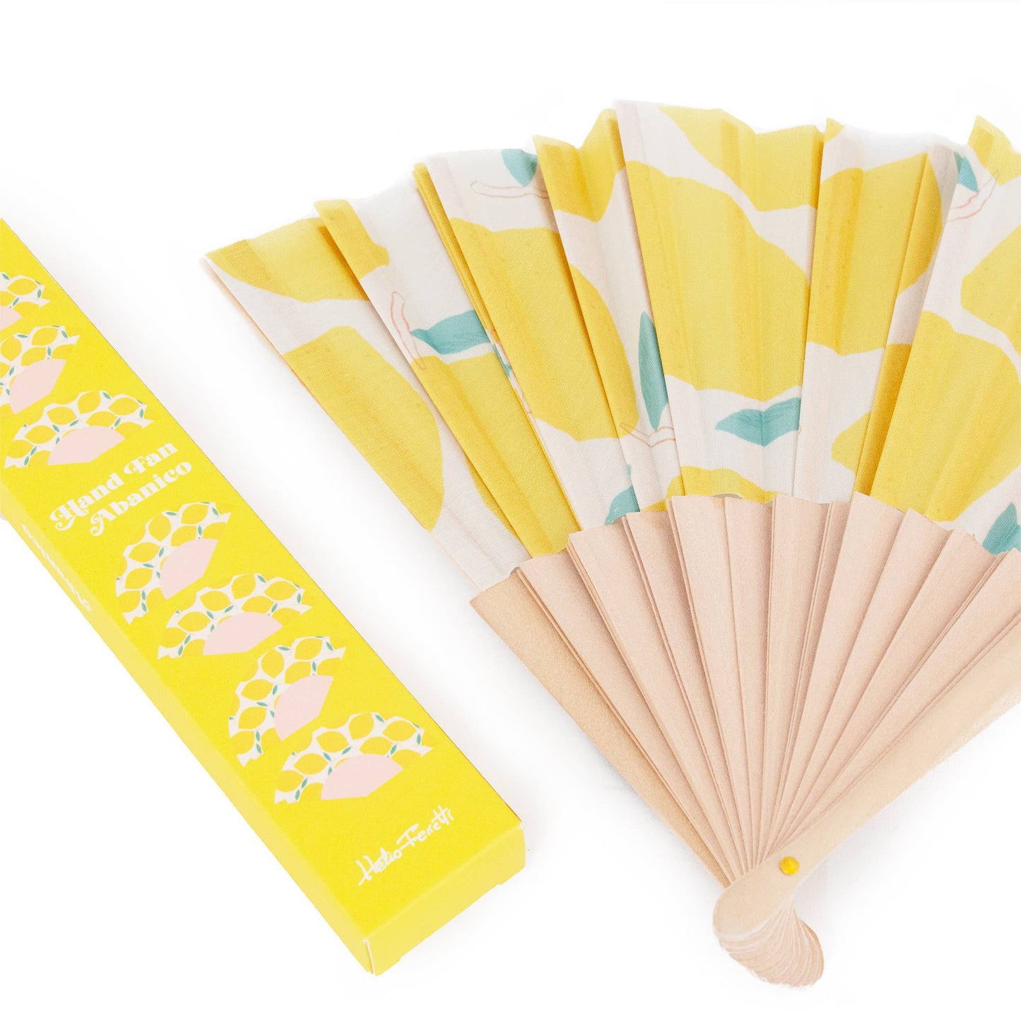 Yellow Wooden Fan