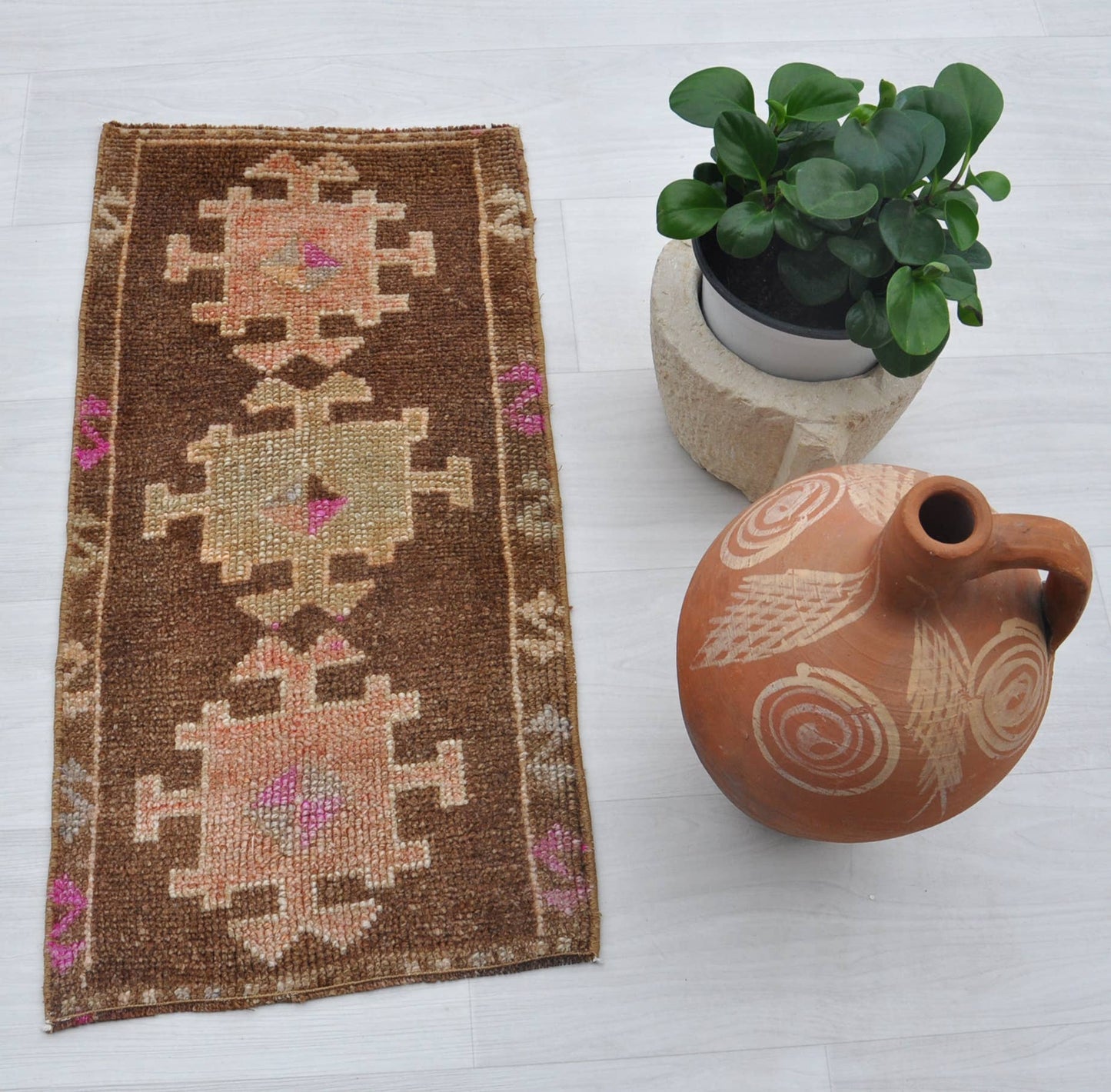 Jade Vintage Hand Knotted Wool Rug