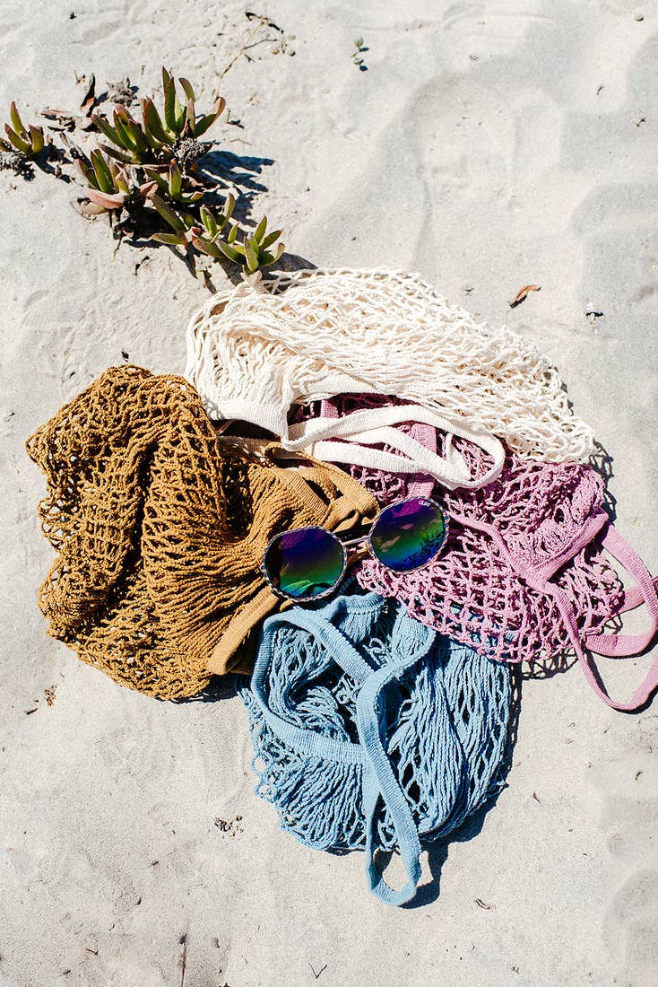 Natural Dyed Stretch Woven Totes