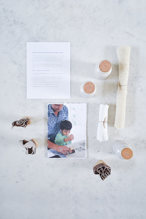 BLOCK PRINTING CRAFT BOX FOR KIDS + FAMILIES
