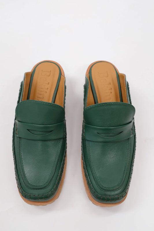 Beklina Loafer Mule Slip On Shoe Parsley (Green)