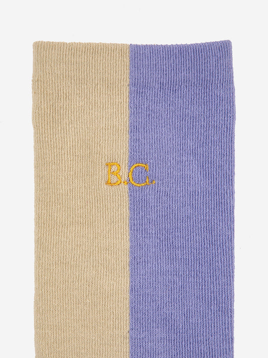 Color block long socks