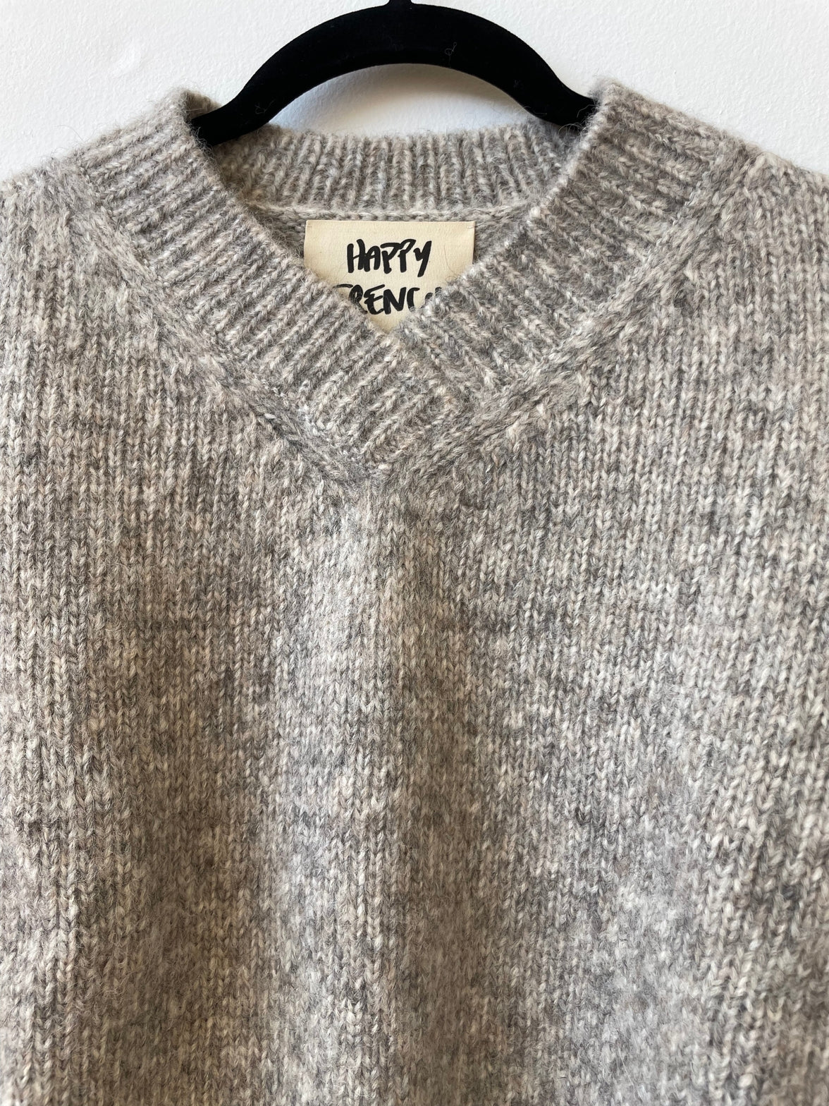 Hand-Loomed Félix Sweater in Silver, Undyed Alpaca (Copy)