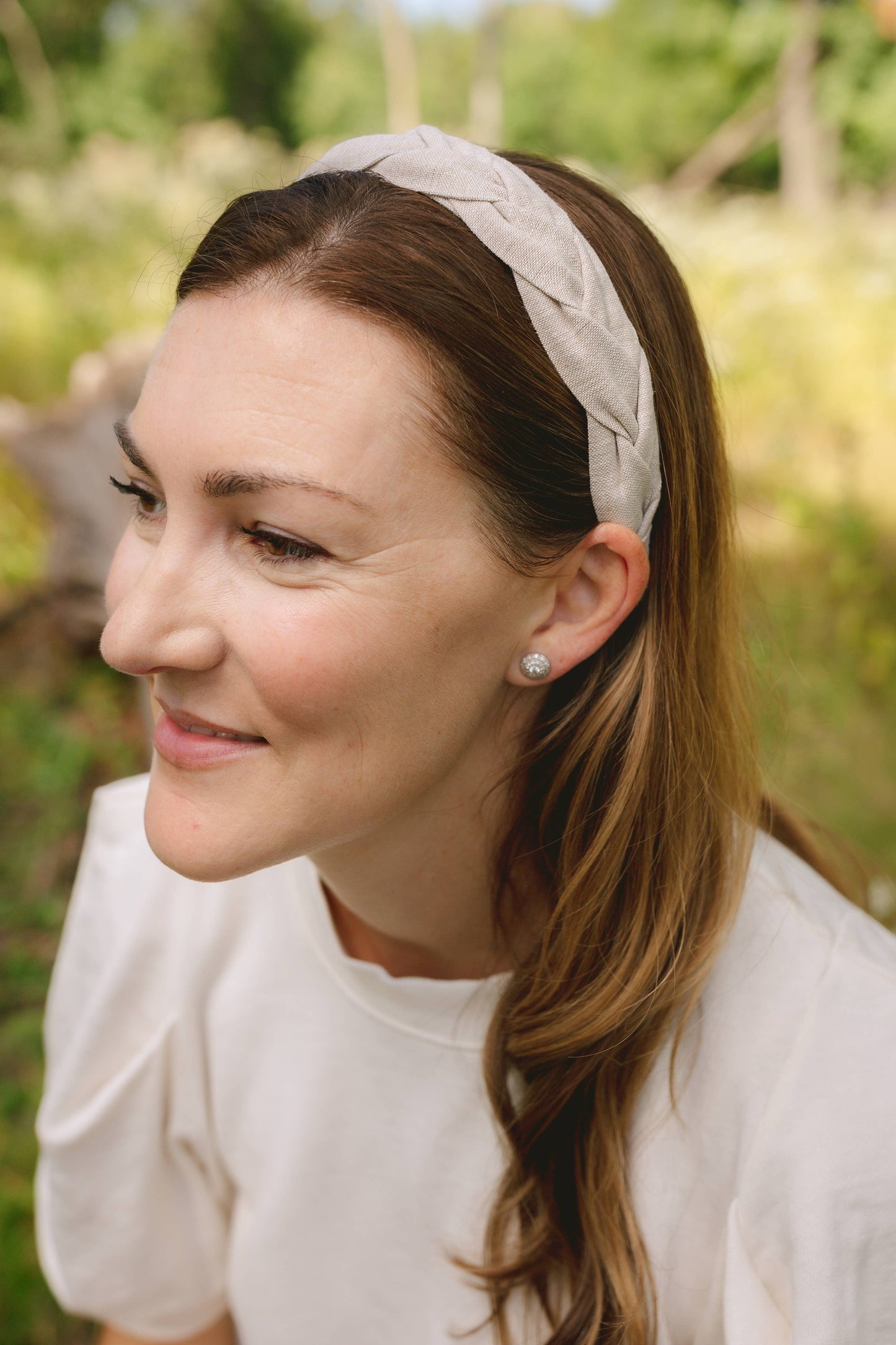 Braided Flax Neutral Headband for Women | Alice Band