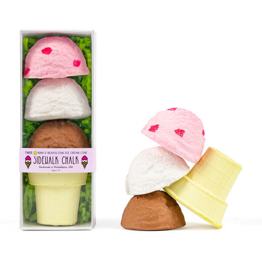NEAPOLITAN ICE CREAM CONE | TWEE HANDMADE SIDEWALK CHALK