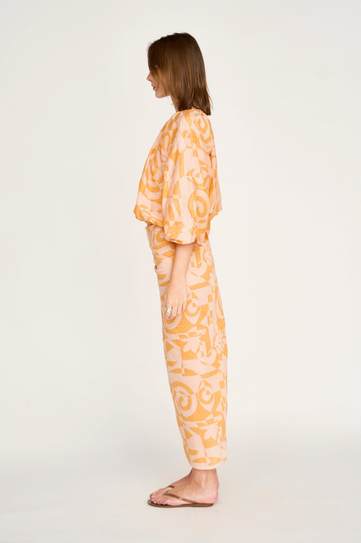Andaman Bubble Top in Orangesicle