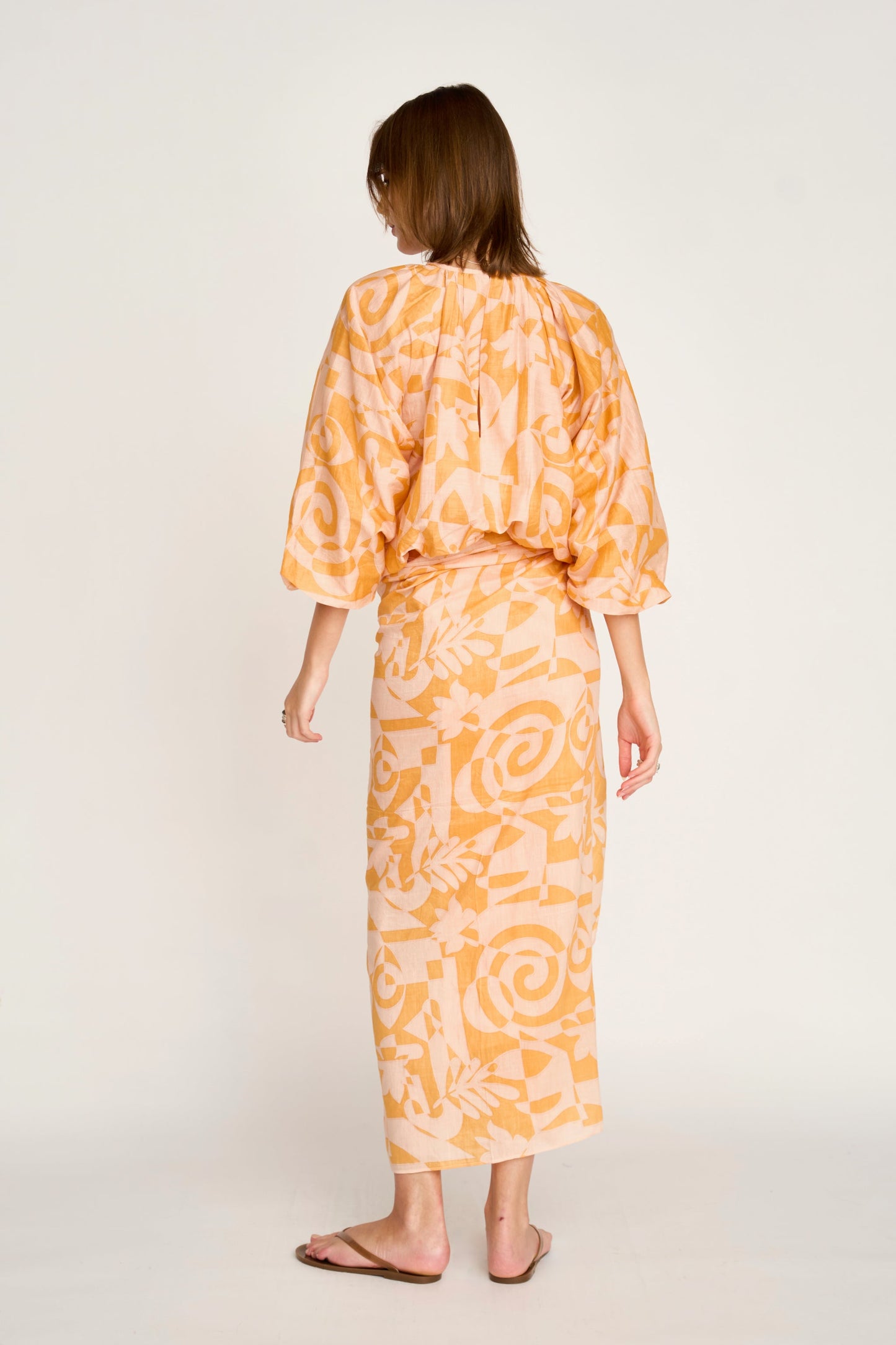 Andaman Bubble Top in Orangesicle