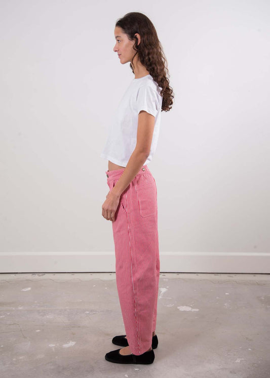 SONDERHAUS Daphne Trousers in Red Stripe