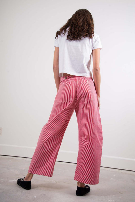 SONDERHAUS Daphne Trousers in Red Stripe