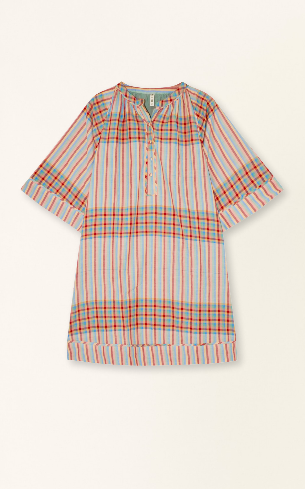 Faro Short Dress in Campfire Plaid