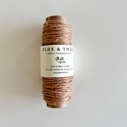 Flax & Twine Daytime Linen - DK / Light Worsted Weight - Mini Spool