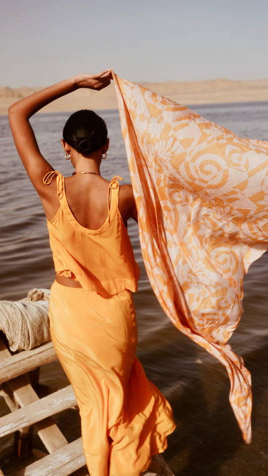 Sarong in Orangesicle