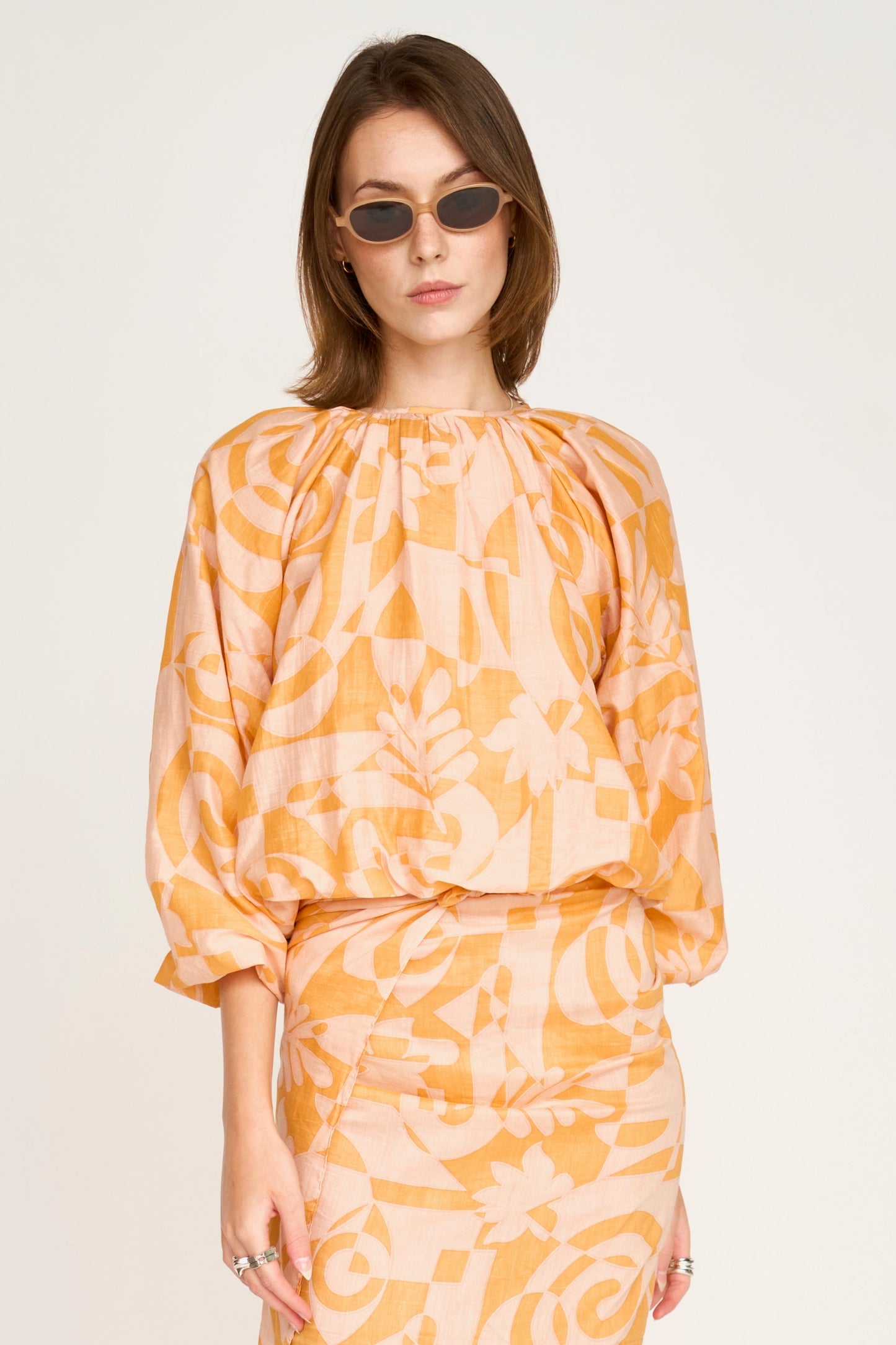 Andaman Bubble Top in Orangesicle