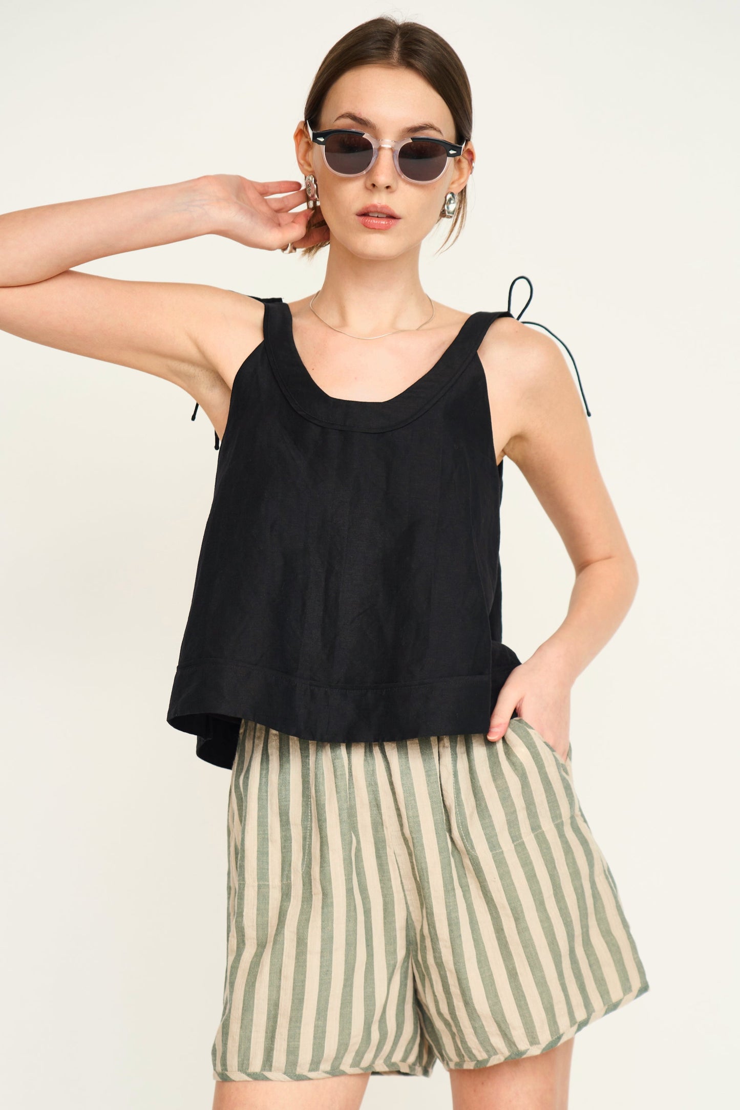 Woodstock Short in Safari Stripe