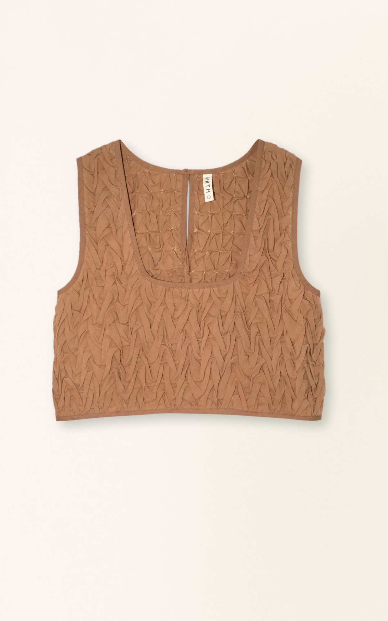 Moro Smocked Top in Brownie