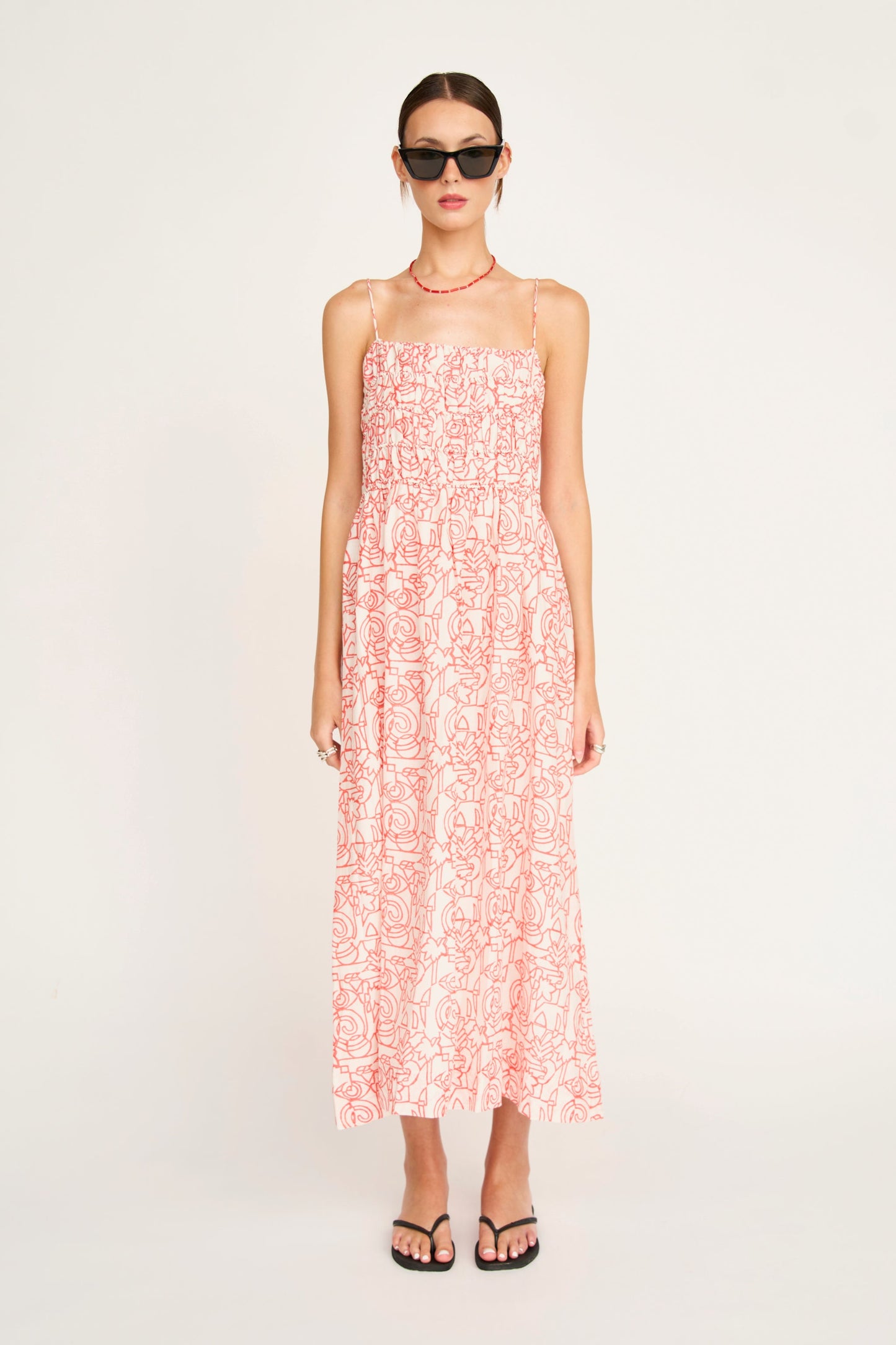 Puglia Dress in Cherry Heka