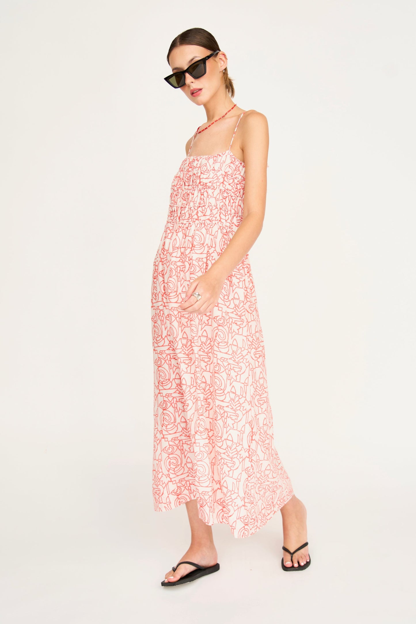 Puglia Dress in Cherry Heka