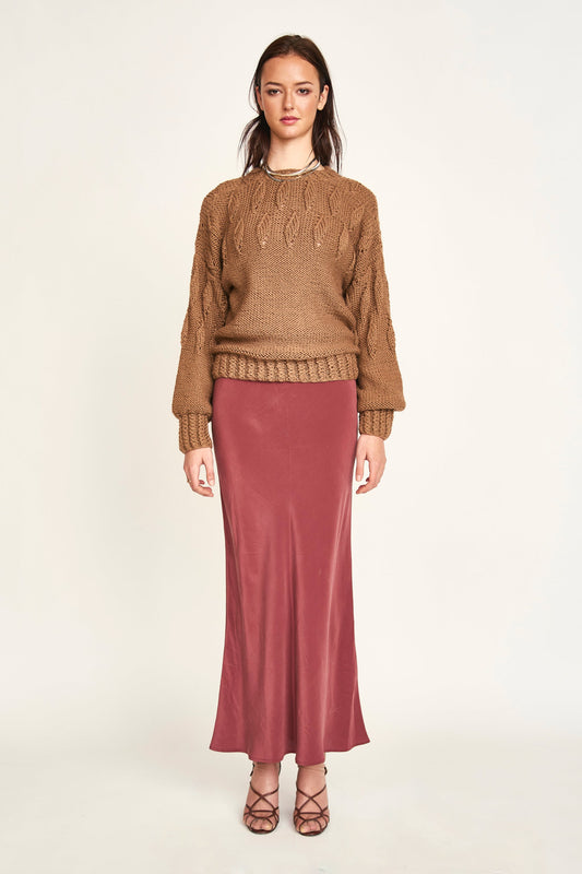 Santander Skirt in Merlot (Pre-Order)