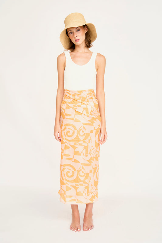 Sarong in Orangesicle