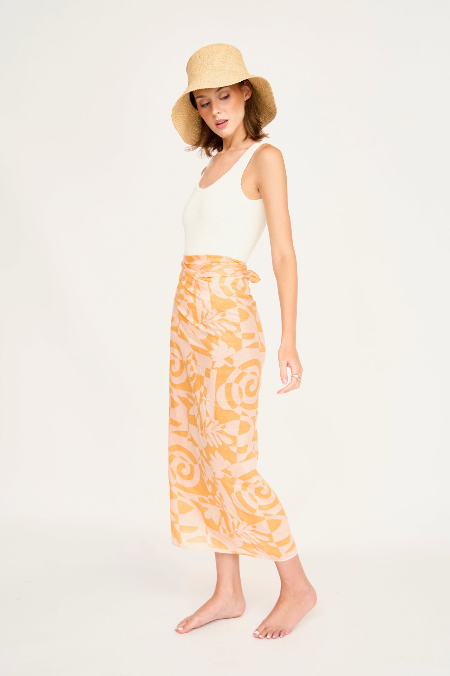 Sarong in Orangesicle