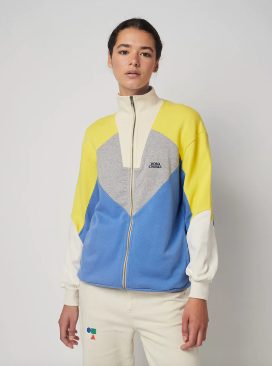 Bobo Choses Color Block Zip Sweatshirt