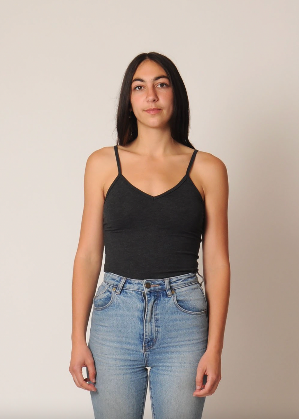 Conifer Layering Tank in Charcoal